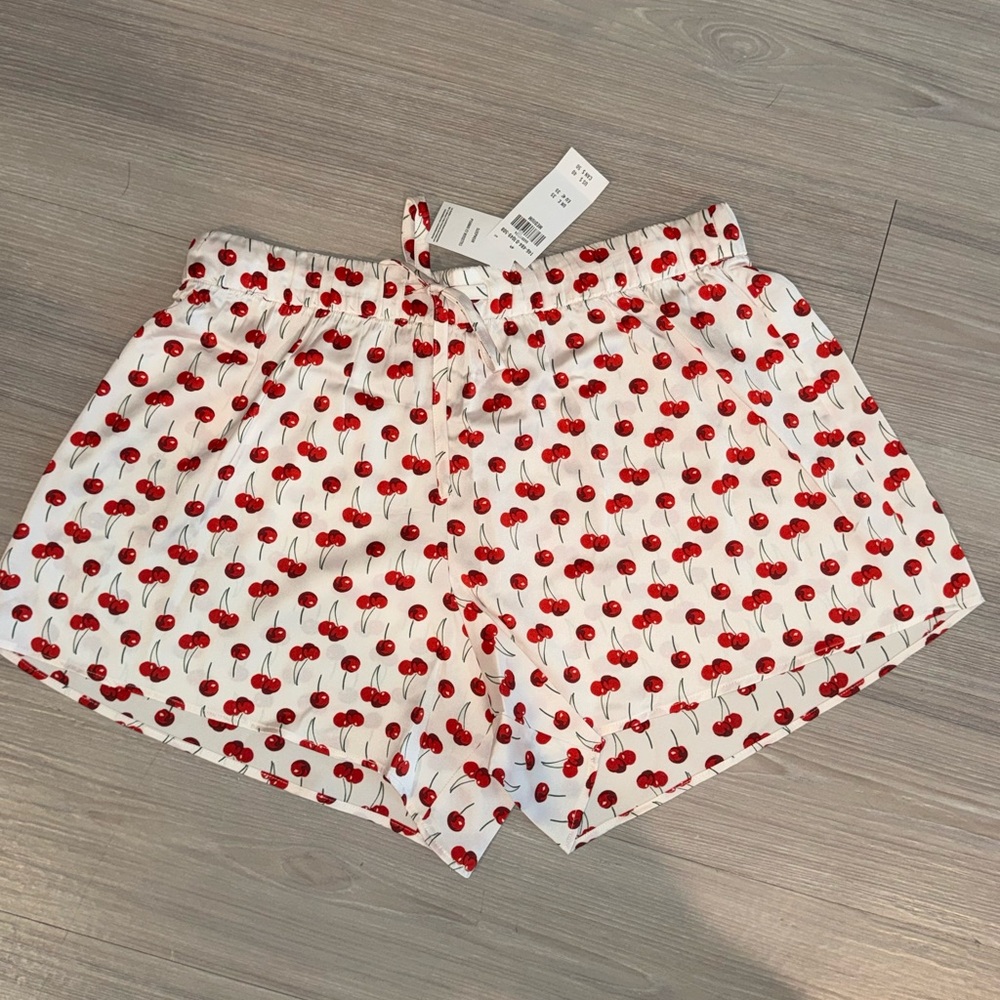 NWT Abercrombie & Fitch Cherry Print Sleep Shorts BUNDLE WITH CAMI FOR DISCOUNT